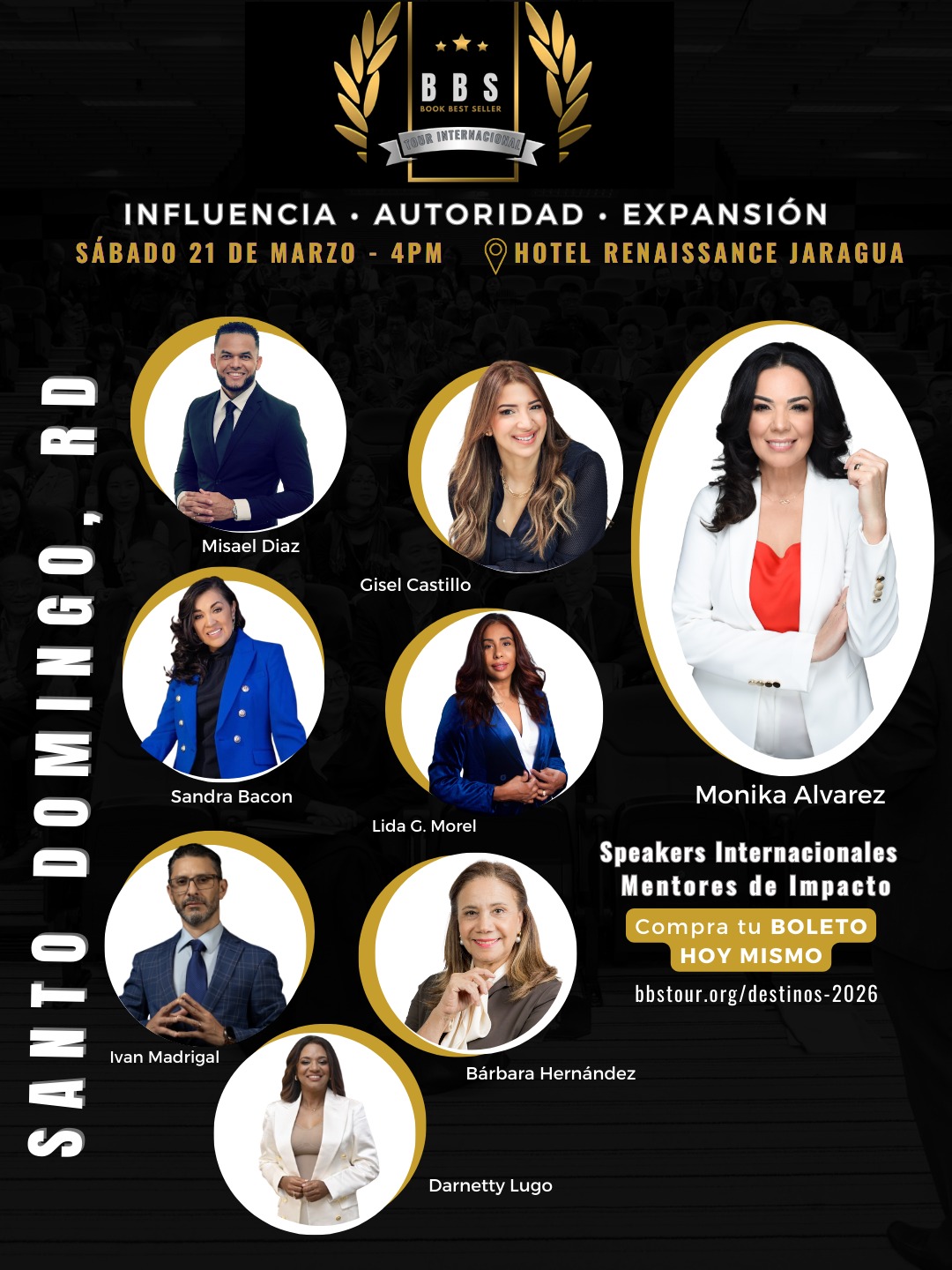 BBS TOUR llega a Santo Domingo con Monika Álvarez y destacados speakers nacionales e internacionales
